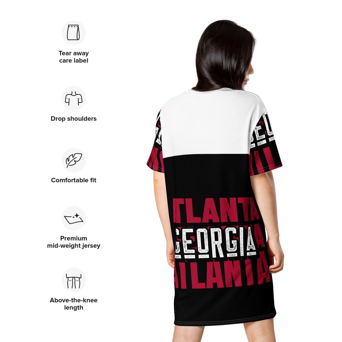 Atlanta GA All over print T-shirt dress