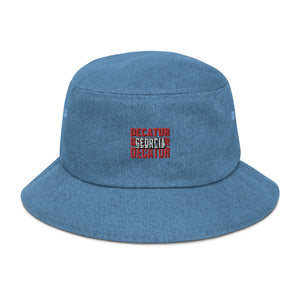 Decatur, GA Denim bucket hat - pick a color