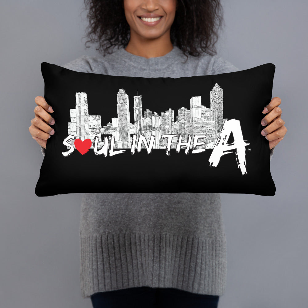 Soul in the A Decorative Pillows - Black