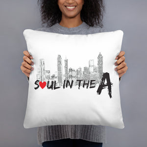 Soul in the A Throw Pillow - White