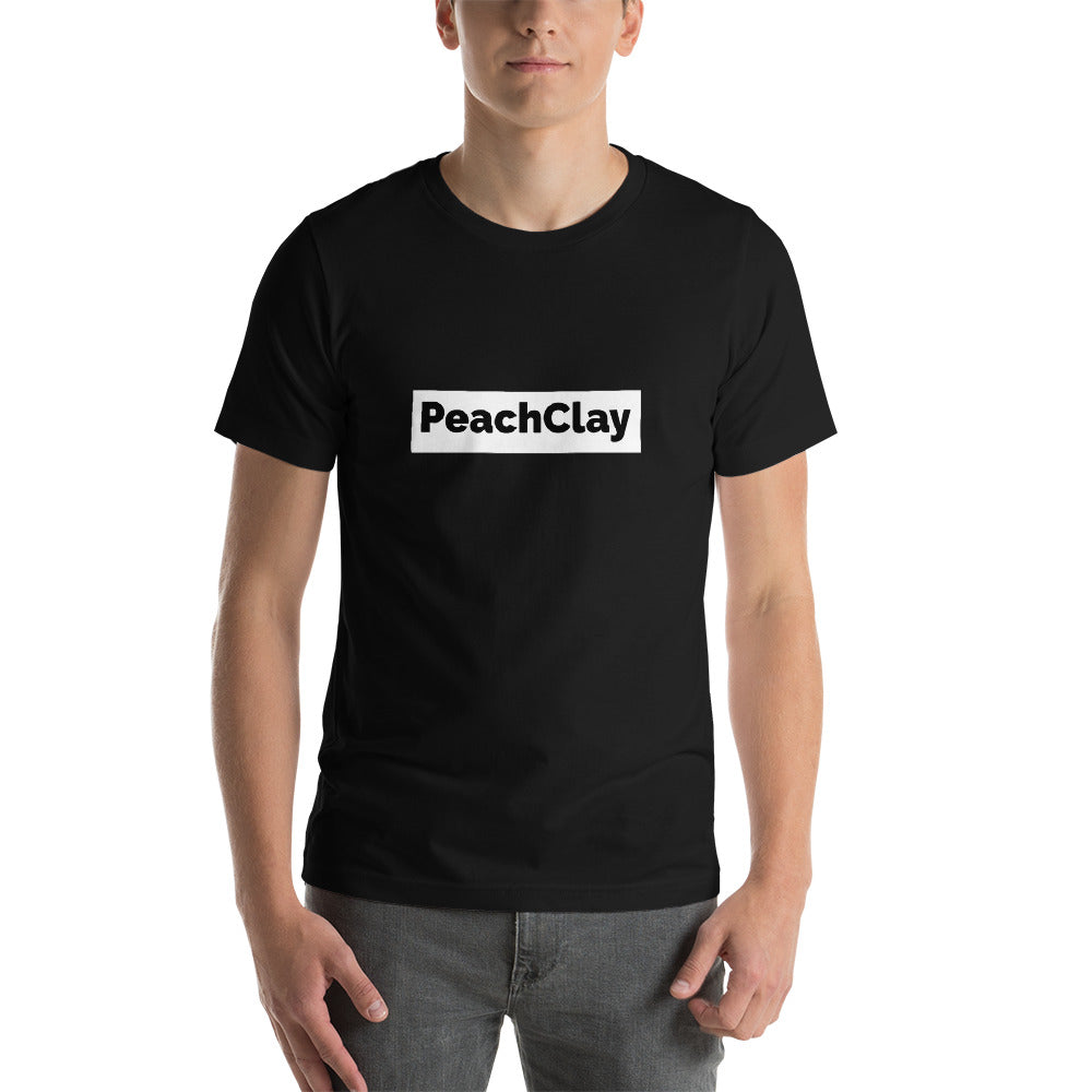 PeachClay Tee - Short-Sleeve Unisex T-Shirt - Pick Black or Dark Grey