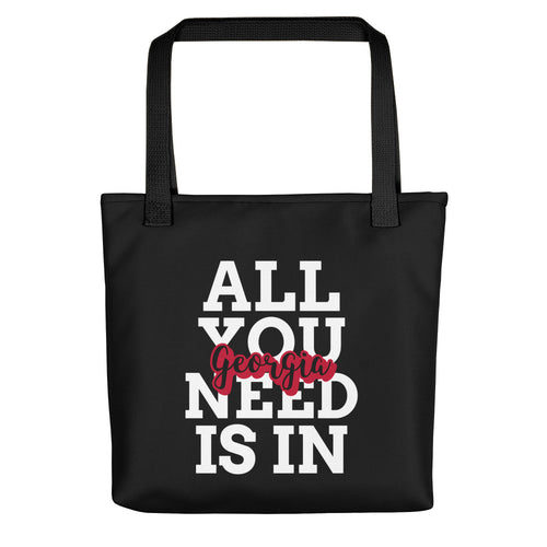 All You Need is in Georgia Tote bag - black