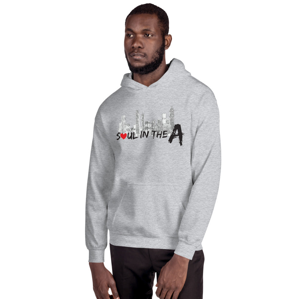 Soul in the A Adult Hooded Sweatshirt - Grey