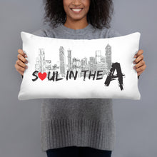 Load image into Gallery viewer, Soul in the A Throw Pillow - White