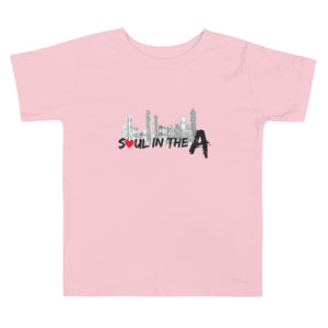 Soul in the A Toddler Short Sleeve Tee - Choose White or Pink
