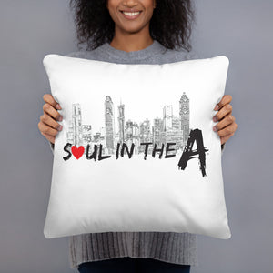 Soul in the A Throw Pillow - White