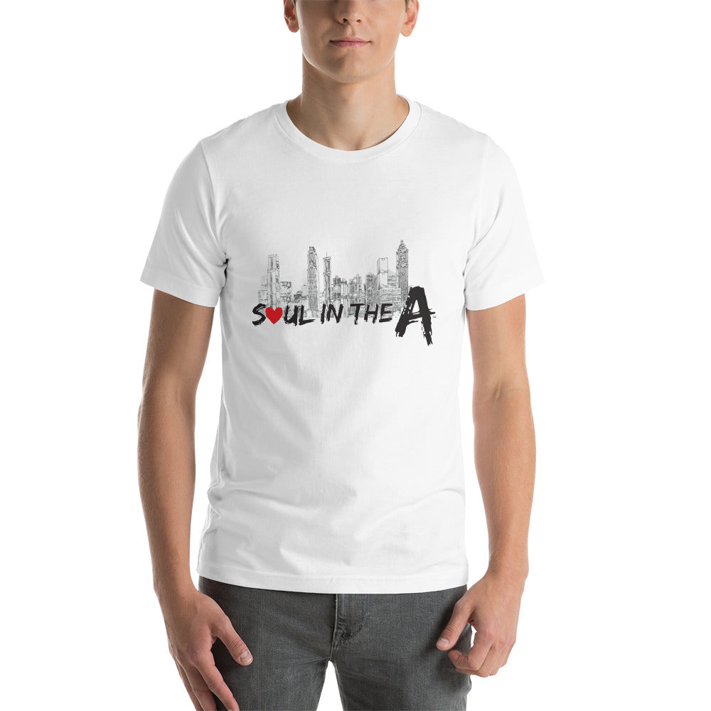 Soul in The A Short-Sleeve Adult Unisex T-Shirt - white