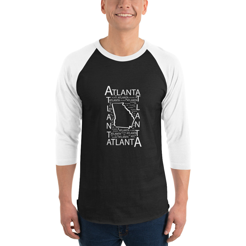 BRAVES 3/4 sleeve raglan shirt