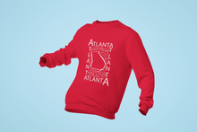 Load image into Gallery viewer, Atlanta, GA Unisex Sweatshirt - Choose Red or Black