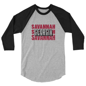 Savannah, GA 3/4 sleeve raglan shirt
