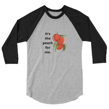 Load image into Gallery viewer, It&#39;s the Peach For Me 3/4 sleeve raglan shirt - Unisex